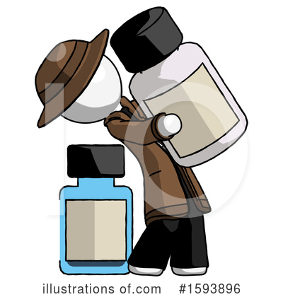 Royalty-Free (RF) White Design Mascot Clipart Illustration by Leo Blanchette - Stock Sample #1593896