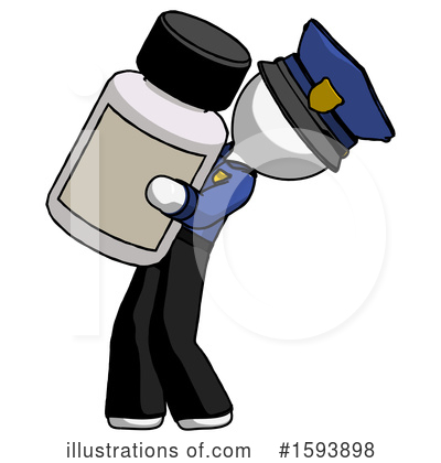Royalty-Free (RF) White Design Mascot Clipart Illustration by Leo Blanchette - Stock Sample #1593898