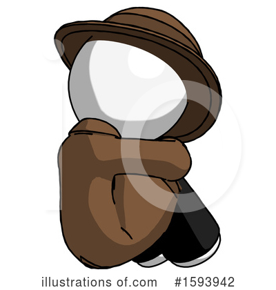 Royalty-Free (RF) White Design Mascot Clipart Illustration by Leo Blanchette - Stock Sample #1593942