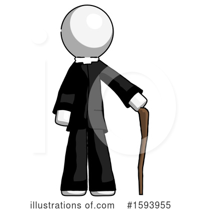 Royalty-Free (RF) White Design Mascot Clipart Illustration by Leo Blanchette - Stock Sample #1593955