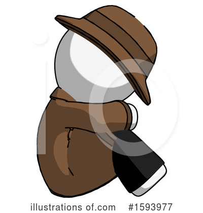Royalty-Free (RF) White Design Mascot Clipart Illustration by Leo Blanchette - Stock Sample #1593977