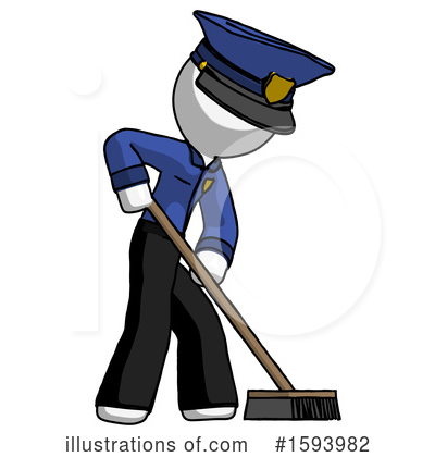 Royalty-Free (RF) White Design Mascot Clipart Illustration by Leo Blanchette - Stock Sample #1593982