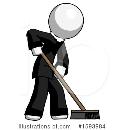 Royalty-Free (RF) White Design Mascot Clipart Illustration by Leo Blanchette - Stock Sample #1593984