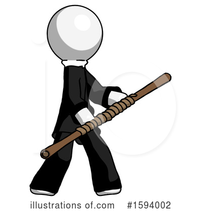 Royalty-Free (RF) White Design Mascot Clipart Illustration by Leo Blanchette - Stock Sample #1594002
