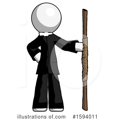 Royalty-Free (RF) White Design Mascot Clipart Illustration by Leo Blanchette - Stock Sample #1594011