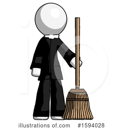 Royalty-Free (RF) White Design Mascot Clipart Illustration by Leo Blanchette - Stock Sample #1594028