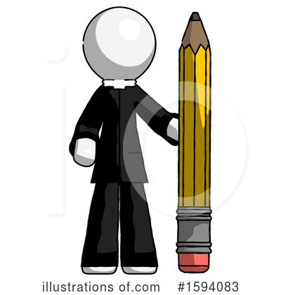 Royalty-Free (RF) White Design Mascot Clipart Illustration by Leo Blanchette - Stock Sample #1594083