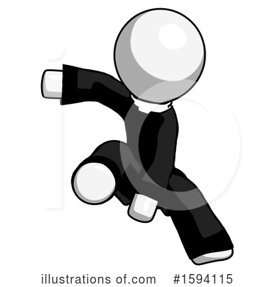 Royalty-Free (RF) White Design Mascot Clipart Illustration by Leo Blanchette - Stock Sample #1594115