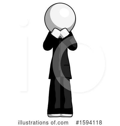 Royalty-Free (RF) White Design Mascot Clipart Illustration by Leo Blanchette - Stock Sample #1594118