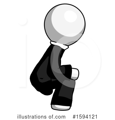 Royalty-Free (RF) White Design Mascot Clipart Illustration by Leo Blanchette - Stock Sample #1594121