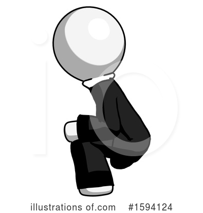Royalty-Free (RF) White Design Mascot Clipart Illustration by Leo Blanchette - Stock Sample #1594124