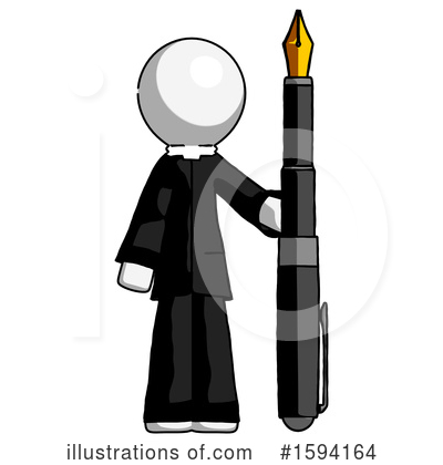 Royalty-Free (RF) White Design Mascot Clipart Illustration by Leo Blanchette - Stock Sample #1594164