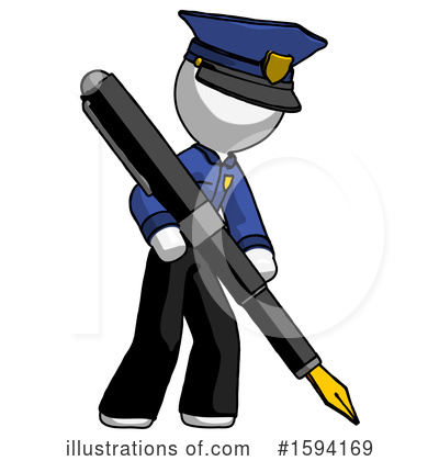 Royalty-Free (RF) White Design Mascot Clipart Illustration by Leo Blanchette - Stock Sample #1594169