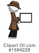 White Design Mascot Clipart #1594228 by Leo Blanchette