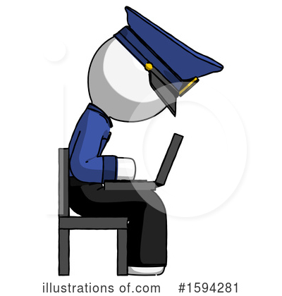 Royalty-Free (RF) White Design Mascot Clipart Illustration by Leo Blanchette - Stock Sample #1594281
