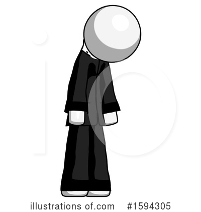 Royalty-Free (RF) White Design Mascot Clipart Illustration by Leo Blanchette - Stock Sample #1594305