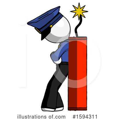 Royalty-Free (RF) White Design Mascot Clipart Illustration by Leo Blanchette - Stock Sample #1594311