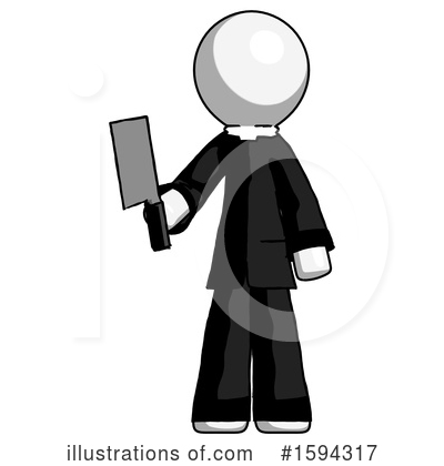 Royalty-Free (RF) White Design Mascot Clipart Illustration by Leo Blanchette - Stock Sample #1594317
