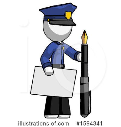 Royalty-Free (RF) White Design Mascot Clipart Illustration by Leo Blanchette - Stock Sample #1594341