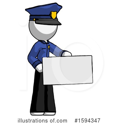 Royalty-Free (RF) White Design Mascot Clipart Illustration by Leo Blanchette - Stock Sample #1594347