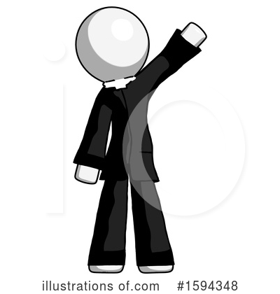 Royalty-Free (RF) White Design Mascot Clipart Illustration by Leo Blanchette - Stock Sample #1594348