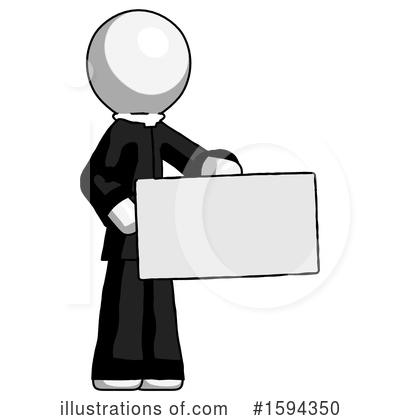 Royalty-Free (RF) White Design Mascot Clipart Illustration by Leo Blanchette - Stock Sample #1594350