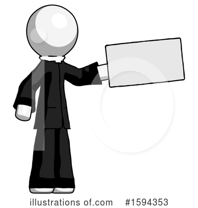 Royalty-Free (RF) White Design Mascot Clipart Illustration by Leo Blanchette - Stock Sample #1594353
