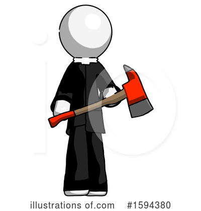 Royalty-Free (RF) White Design Mascot Clipart Illustration by Leo Blanchette - Stock Sample #1594380