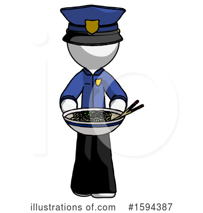 Royalty-Free (RF) White Design Mascot Clipart Illustration by Leo Blanchette - Stock Sample #1594387