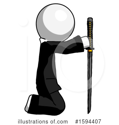 Royalty-Free (RF) White Design Mascot Clipart Illustration by Leo Blanchette - Stock Sample #1594407