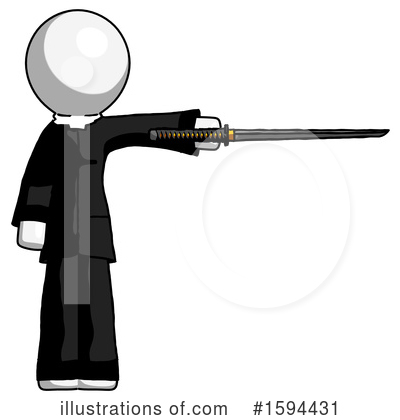 Royalty-Free (RF) White Design Mascot Clipart Illustration by Leo Blanchette - Stock Sample #1594431