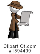White Design Mascot Clipart #1594439 by Leo Blanchette