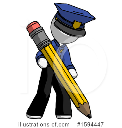 Royalty-Free (RF) White Design Mascot Clipart Illustration by Leo Blanchette - Stock Sample #1594447
