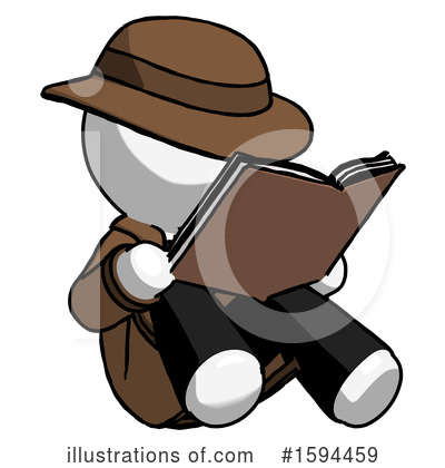Royalty-Free (RF) White Design Mascot Clipart Illustration by Leo Blanchette - Stock Sample #1594459