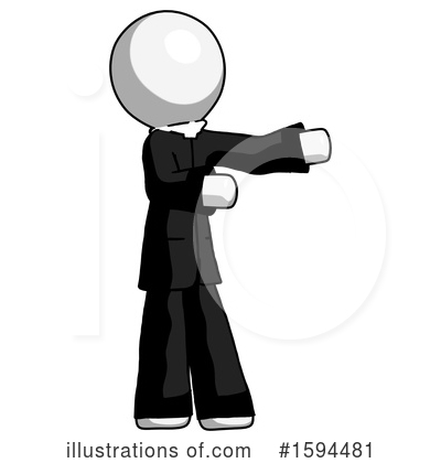 Royalty-Free (RF) White Design Mascot Clipart Illustration by Leo Blanchette - Stock Sample #1594481