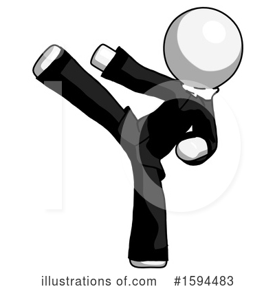 Royalty-Free (RF) White Design Mascot Clipart Illustration by Leo Blanchette - Stock Sample #1594483
