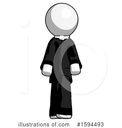 Royalty-Free (RF) White Design Mascot Clipart Illustration by Leo Blanchette - Stock Sample #1594493