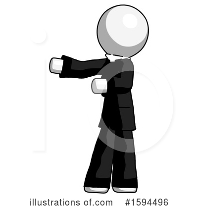 Royalty-Free (RF) White Design Mascot Clipart Illustration by Leo Blanchette - Stock Sample #1594496
