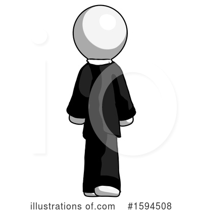 Royalty-Free (RF) White Design Mascot Clipart Illustration by Leo Blanchette - Stock Sample #1594508