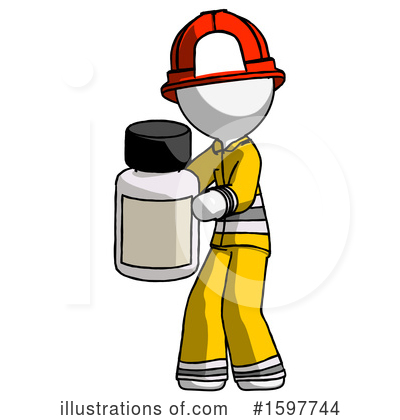 Royalty-Free (RF) White Design Mascot Clipart Illustration by Leo Blanchette - Stock Sample #1597744