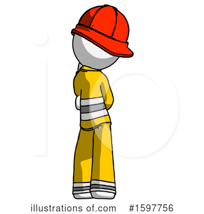 Royalty-Free (RF) White Design Mascot Clipart Illustration by Leo Blanchette - Stock Sample #1597756