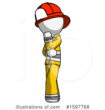 Royalty-Free (RF) White Design Mascot Clipart Illustration by Leo Blanchette - Stock Sample #1597768