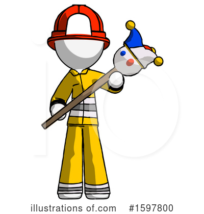 Royalty-Free (RF) White Design Mascot Clipart Illustration by Leo Blanchette - Stock Sample #1597800