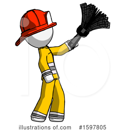 Royalty-Free (RF) White Design Mascot Clipart Illustration by Leo Blanchette - Stock Sample #1597805