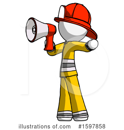 Royalty-Free (RF) White Design Mascot Clipart Illustration by Leo Blanchette - Stock Sample #1597858