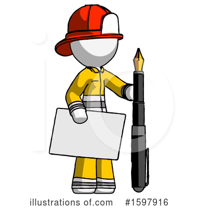 Royalty-Free (RF) White Design Mascot Clipart Illustration by Leo Blanchette - Stock Sample #1597916