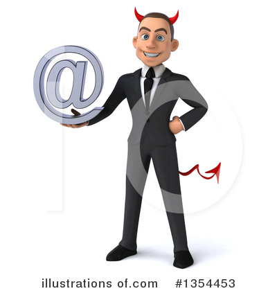 Young White Businessman Clipart #1354453 by Julos