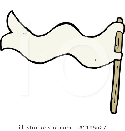 Royalty-Free (RF) White Flag Clipart Illustration by lineartestpilot - Stock Sample #1195527
