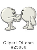 White Konkee Character Clipart #25808 by Leo Blanchette