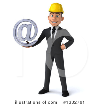 White Male Architect Clipart #1332761 by Julos